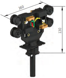 Токосъемник для 4-полюсных кривых 56JDR-4/25, 56JDR-4/40